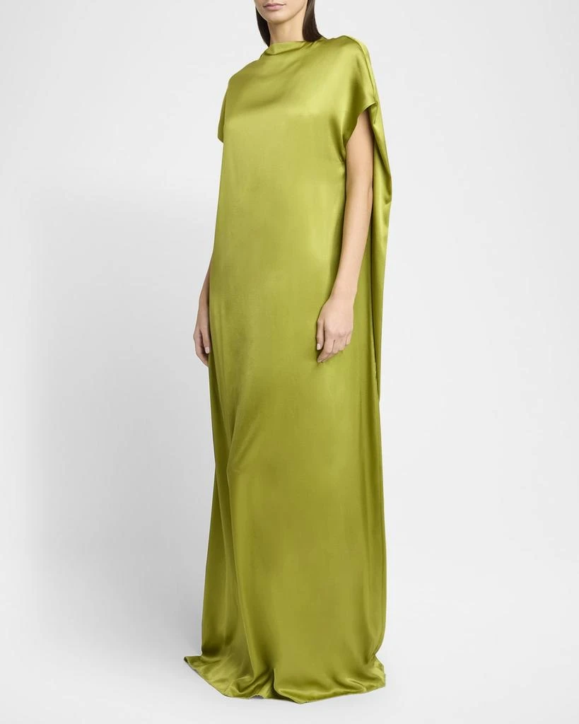 Dries Van Noten Diria Short-Sleeve Silk Maxi Dress 4