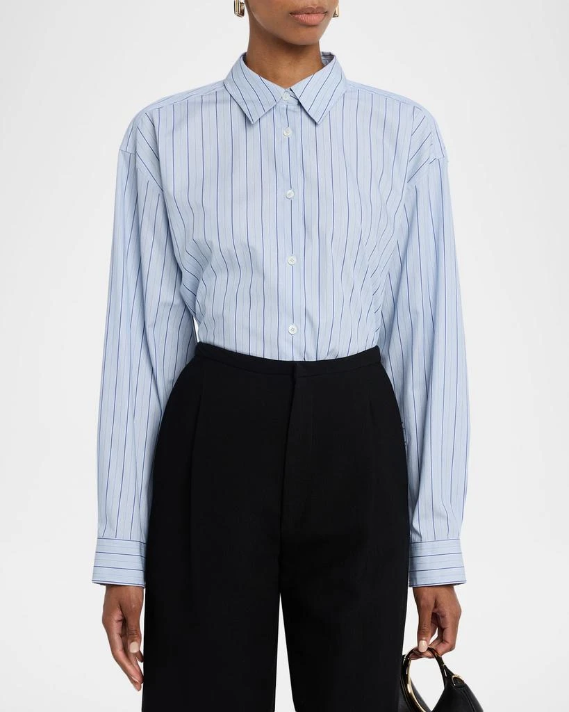 Totême Classic Stripe Button-Front Shirt 4