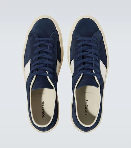Tom Ford Cambridge leather-trimmed suede sneakers 4