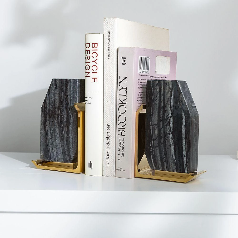 ANNA New York Fim Geo Bookends, Set of 2 3