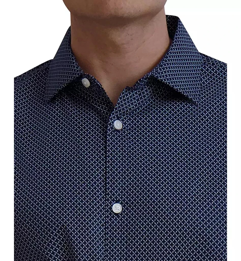 Karl Lagerfeld Paris Men's Slim-Fit Geo-Print Dress Shirt 4