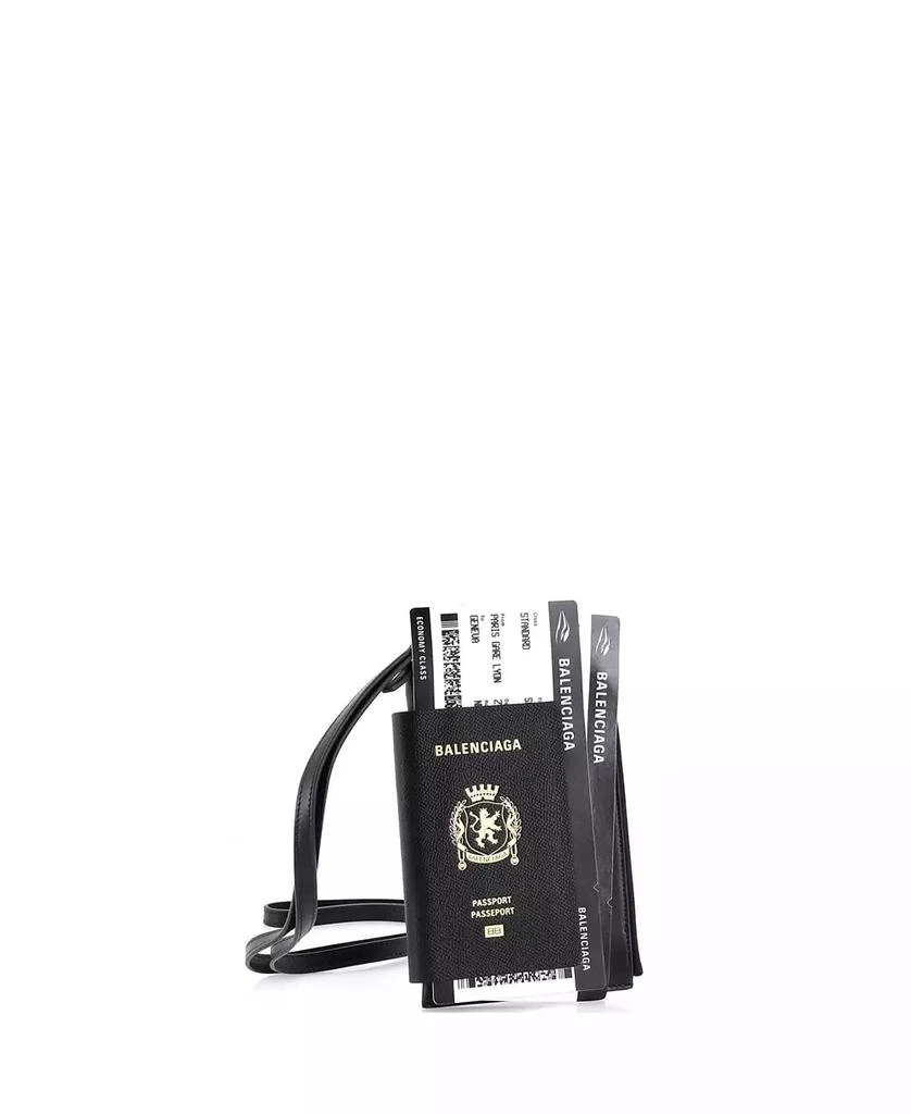 Pre-Owned Balenciaga Passport Phone Holder Printed Leather 2