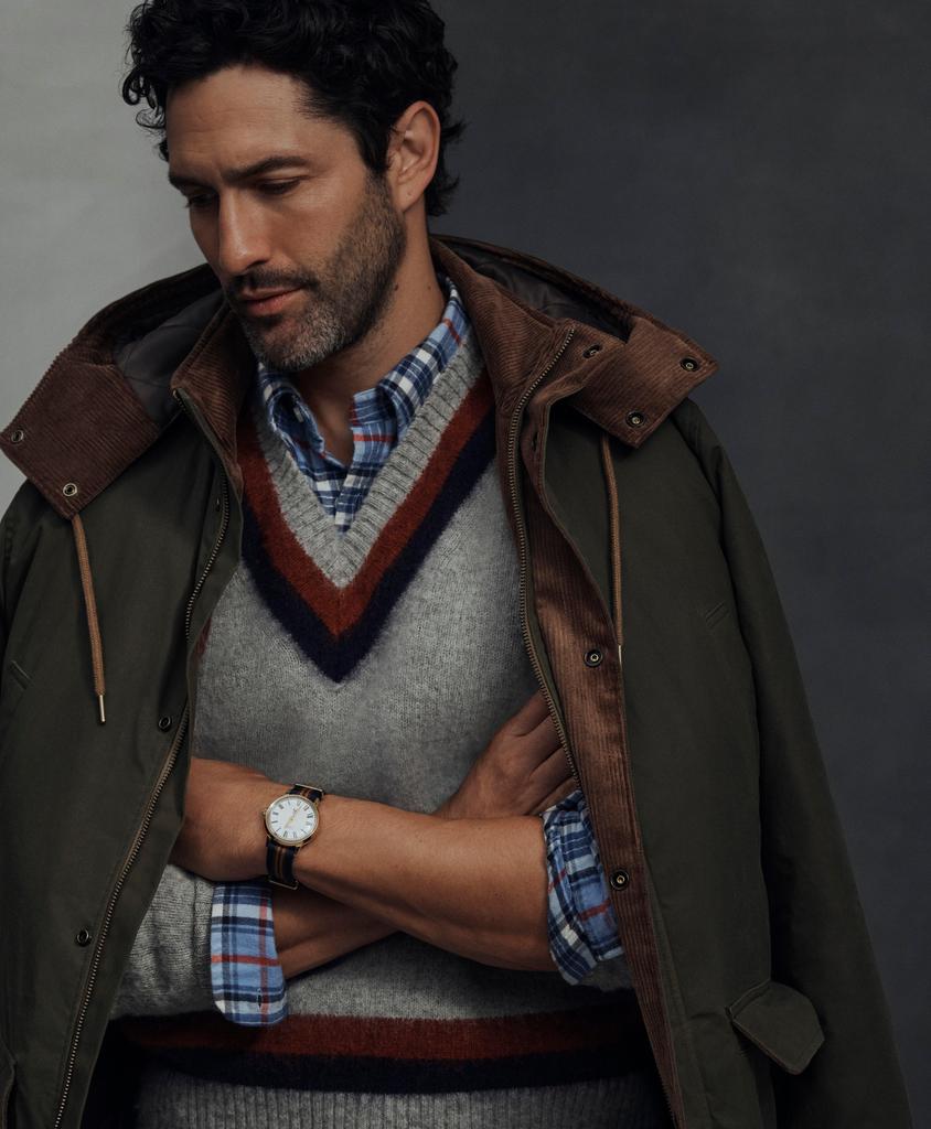 Brooks Brothers Brushed Wool Tennis Sweater