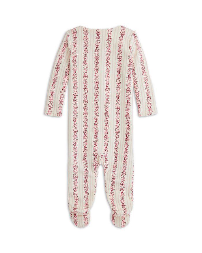Ralph Lauren Girls' Floral Velour Footed Coverall - Baby