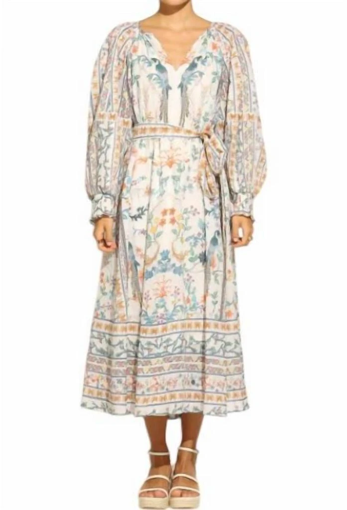 RANNA GILL Belted Maxi Dress In Dione 1