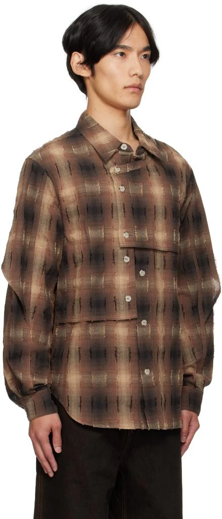 Brown Check Layered Shirt  On Sale Now with Up to 10% Off | Discover  Exclusive Deals & Savings at BeyondStyle  Authentic ANDERSSON BELL shirts|men  with Limited-Time Discounts, Free Shipping, and