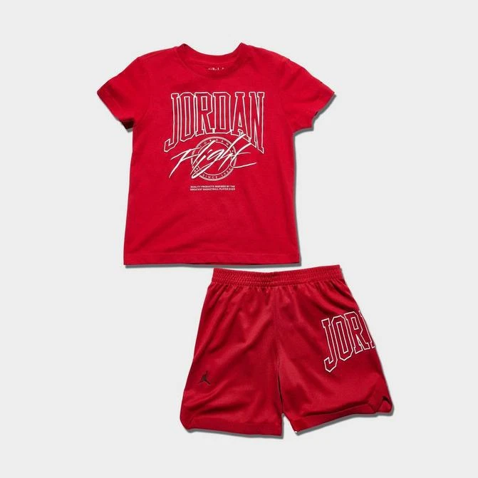 Jordan Little Kids' Jordan Beyond The Arc T-Shirt and Mesh Shorts Set 1