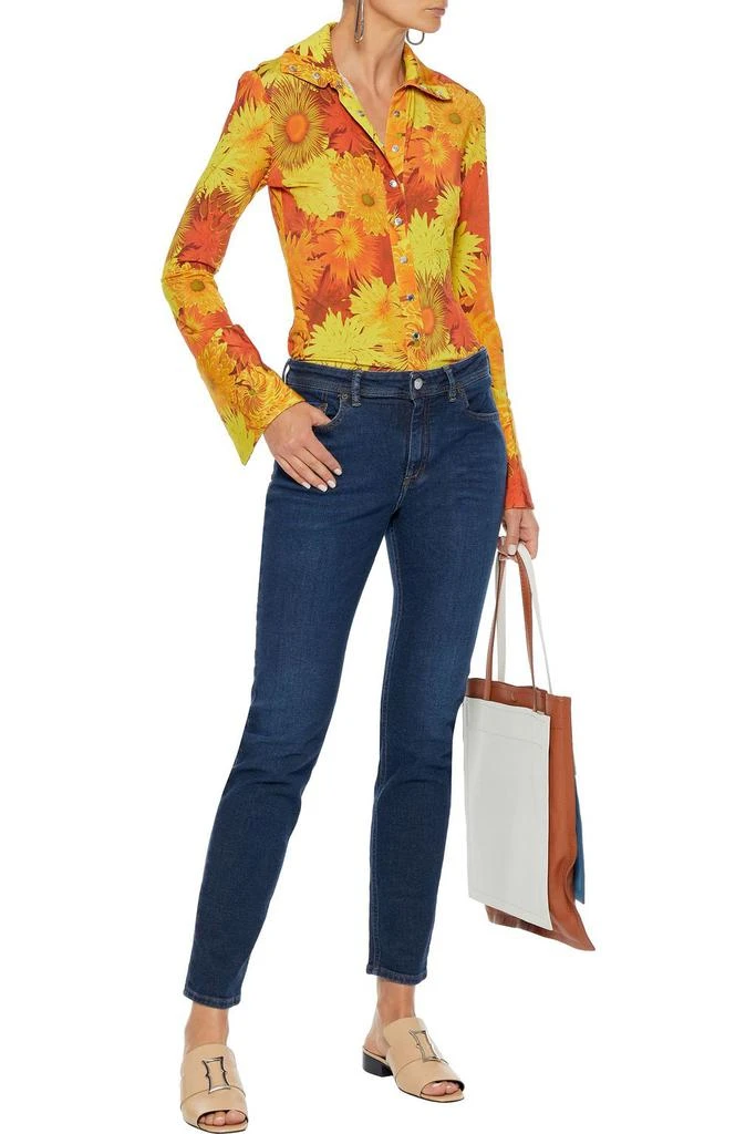 Acne Studios Climb faded mid-rise skinny jeans 2