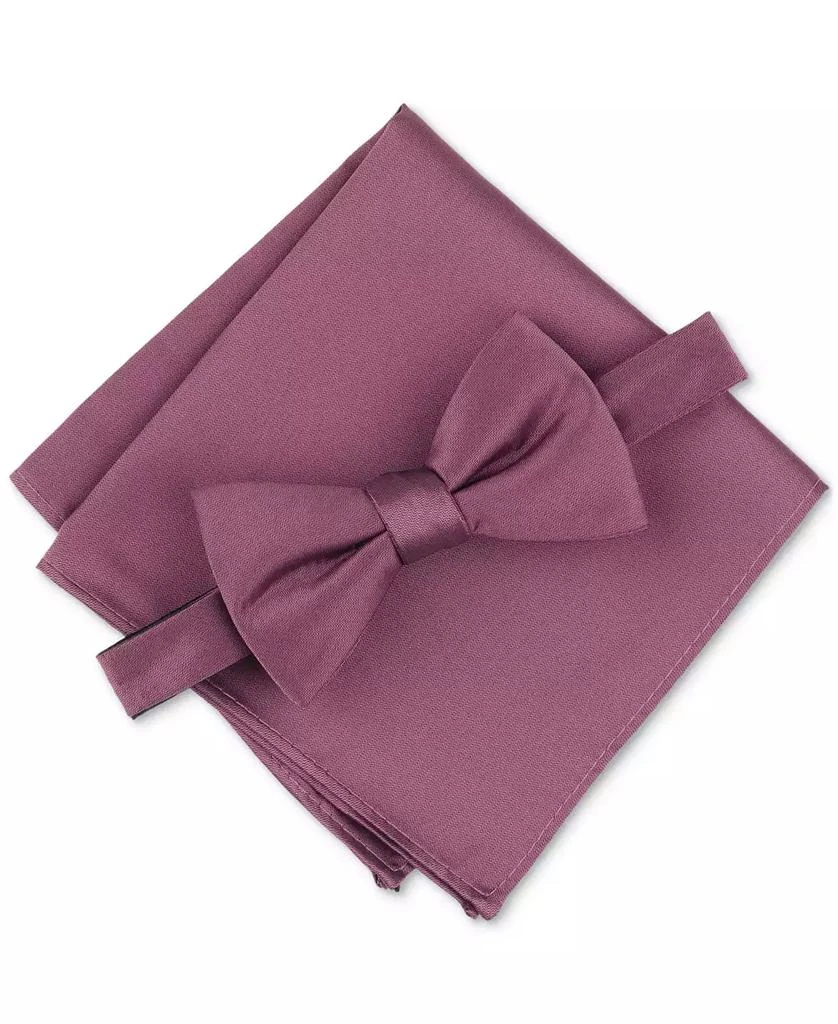 Alfani Men's Textured Bow Tie & Pocket Square Set, Created for Macy's 1