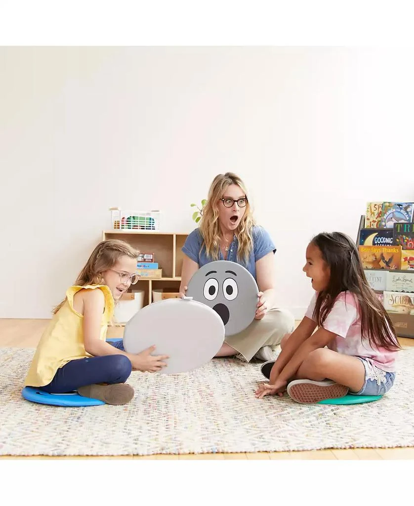 ECR4Kids SoftZone Emotion Pads with Mirror, English, Contemporary, 8-Piece 8