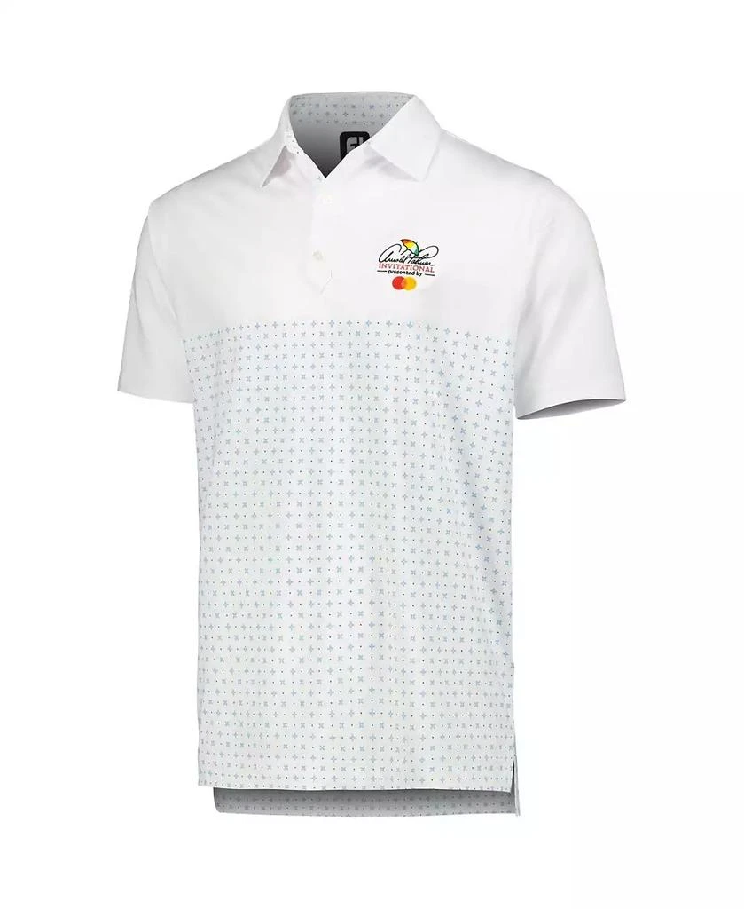 FootJoy Men's White Arnold Palmer Invitational Engineered Foulard Lisle Polo Shirt 2