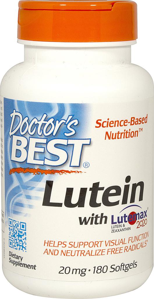 Doctor
s Best Lutein: Best Lutein Lutemax® 20mg with Zeaxanthin 4 mg