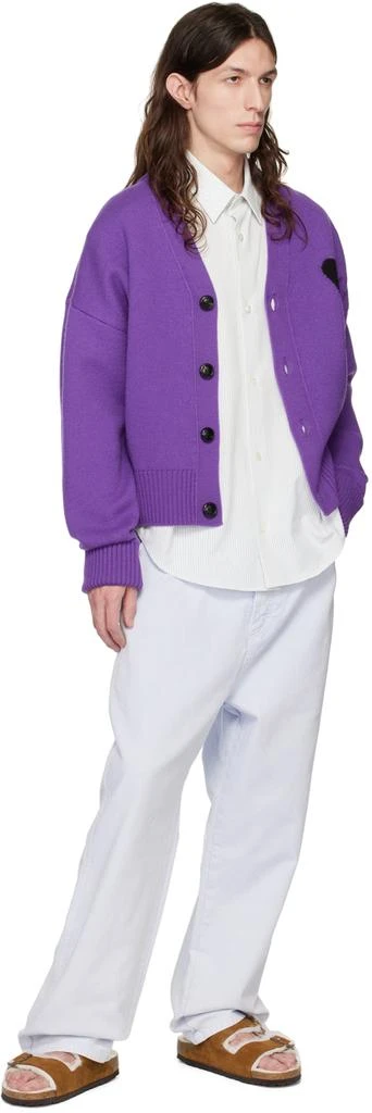 AMI White & Blue Striped Shirt 4