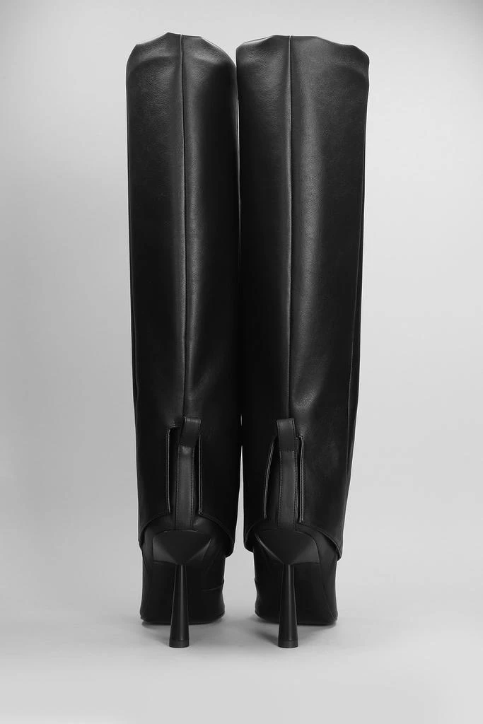 GIA BORGHINI Ros 31 High Heels Boots In Black Leather 4