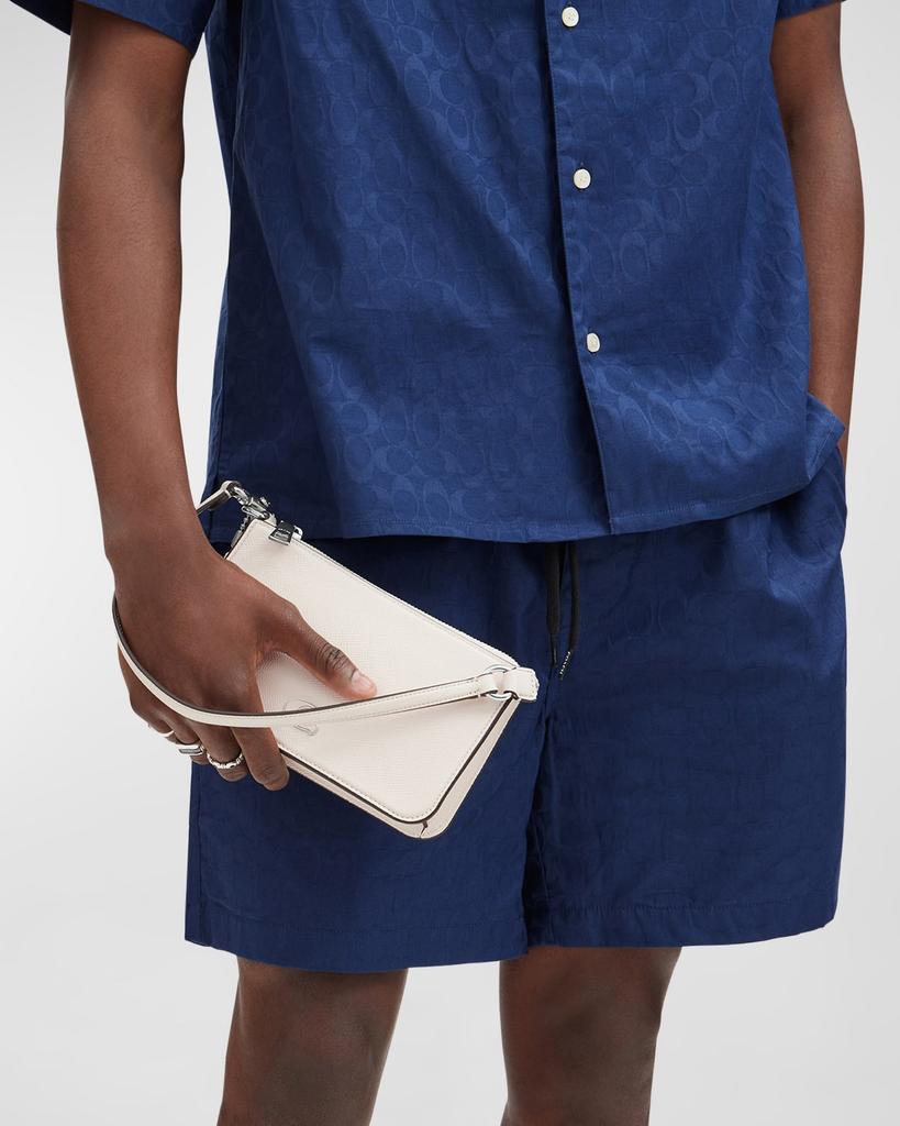 Coach Zip Leather Pouch Shoulder Bag