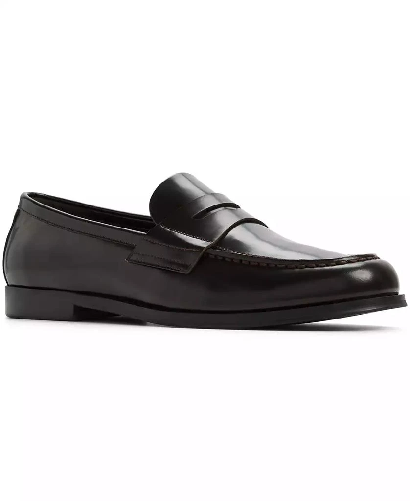 white christmas dresses Ferro Aldo Mens Barney MFA19722 Classic Apron Toe Loafer Shoes, in Black, Size 9.5