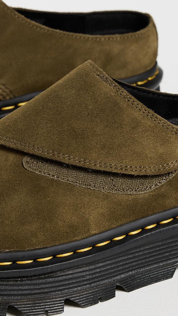Dr. Martens Zebzag Anywair Olive Bronx Suede Clogs - Casual Shoes