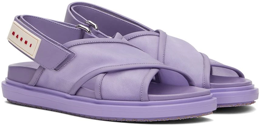 Marni Purple Fussbett Sandals 4