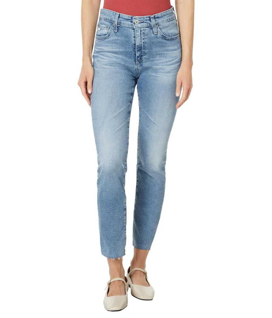 AG Jeans Mari High Rise Slim Straight Crop Jeans 1