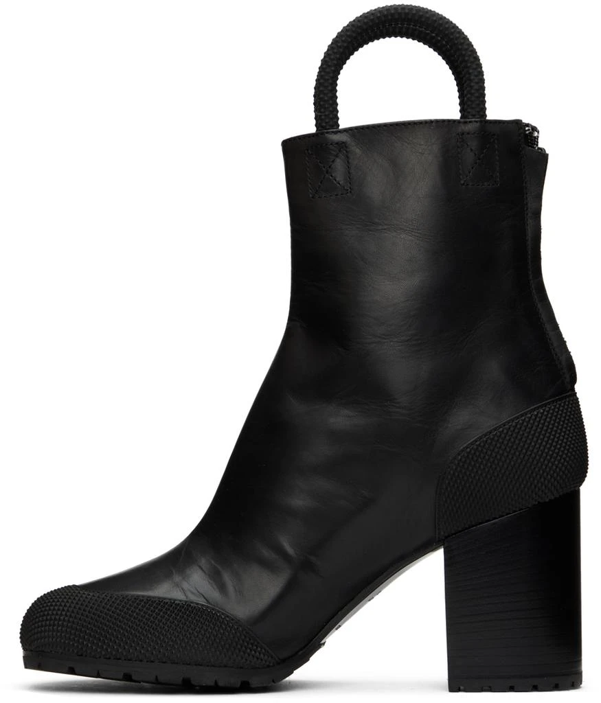 Random Identities Black Leather Worker Boots 3