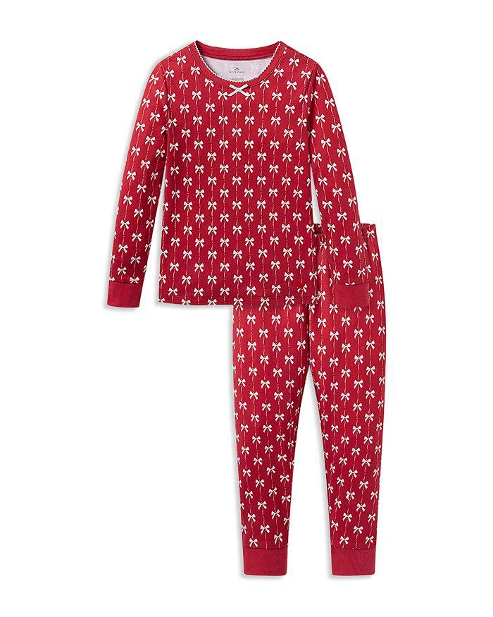 Petite Plume Girls
 Blissful Bows Pima Snug Fit Pajama Set - Baby, Little Kid, Big Kid
