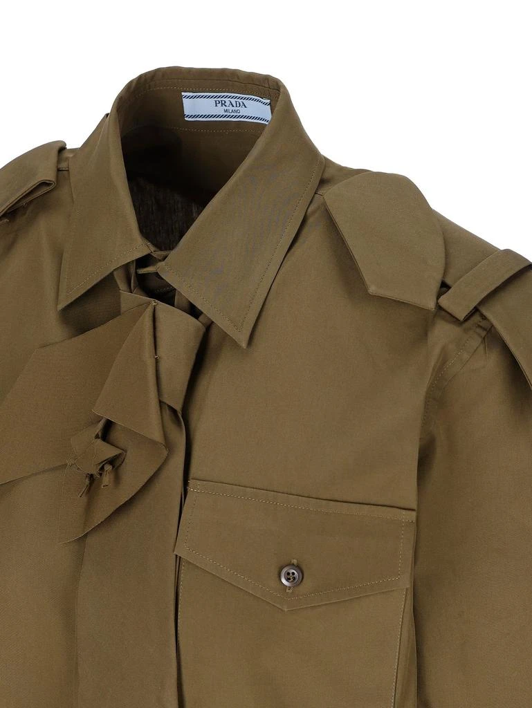 Prada Prada Long-Sleeved Military Shirt 3