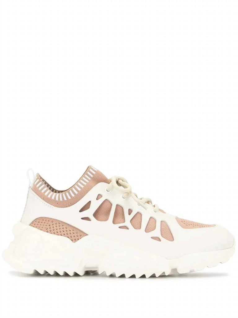 Salvatore Ferragamo Women
s Raintop Low-Top Sneakers In Pink-White 1