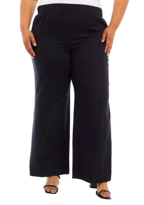 THE LIMITED Limited Plus Size Linen Pull On Pants 1