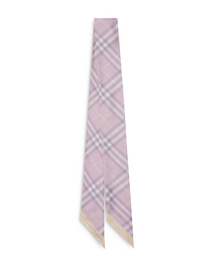 Burberry Check Silk Skinny Scarf