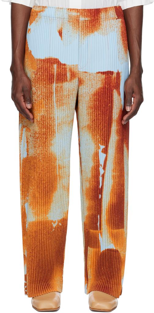 Homme Plissé Issey Miyake Blue & Green Landscape Trousers