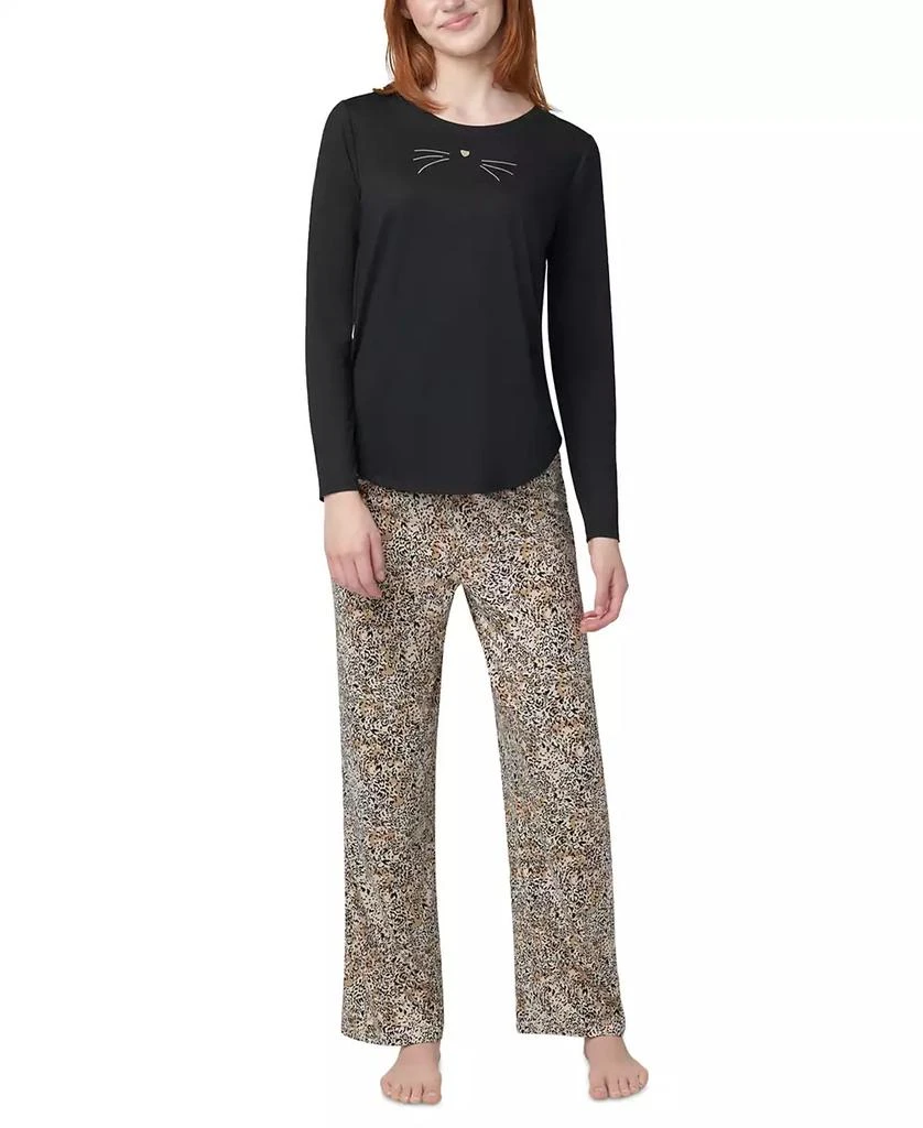 Hue Women's 2-Pc. Timeless Soft Jersey Packaged Pajama Set 1