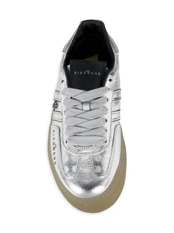John Richmond 32MM Leather Low Top Sneakers 5