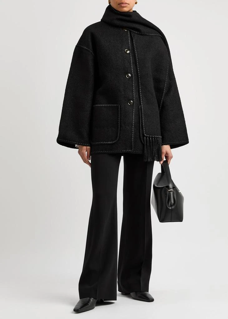 Totême Scarf-effect wool-blend jacket 4