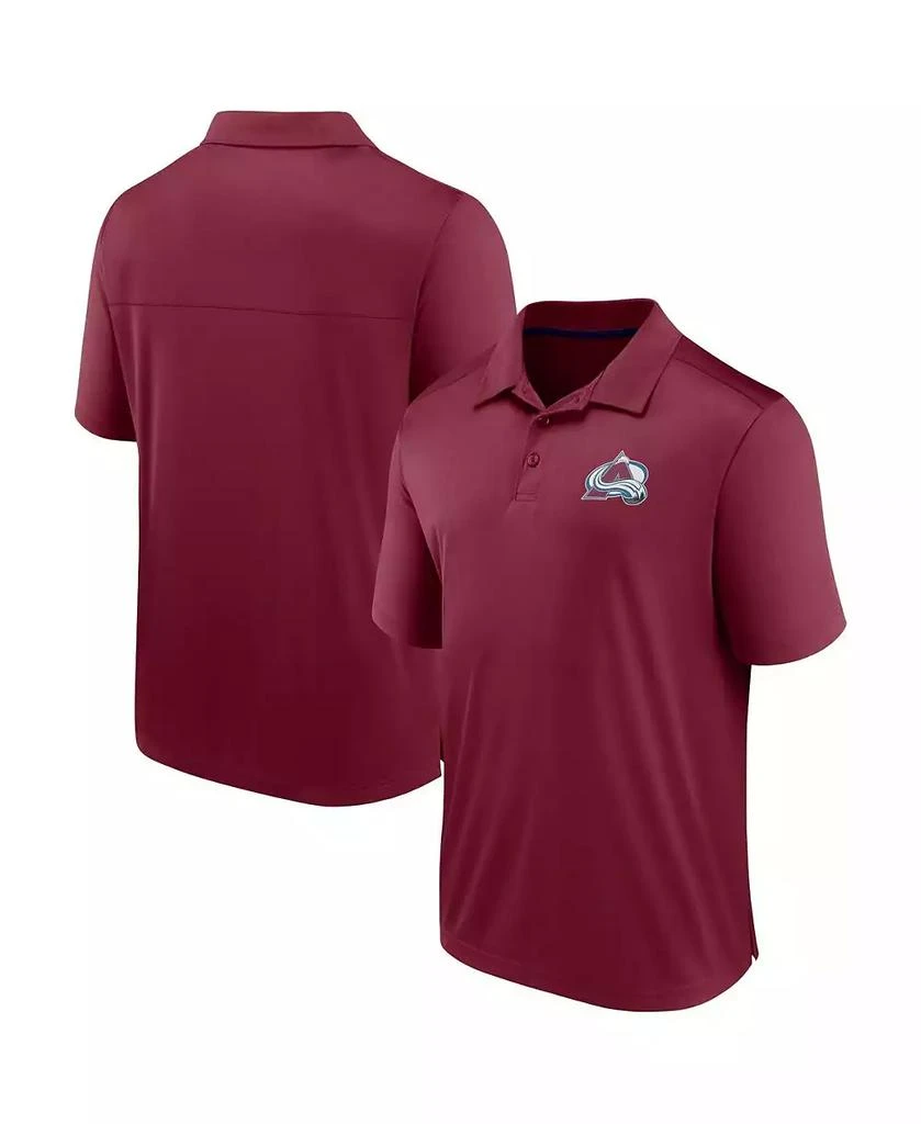 Fanatics Men's Burgundy Colorado Avalanche Polo Shirt 2