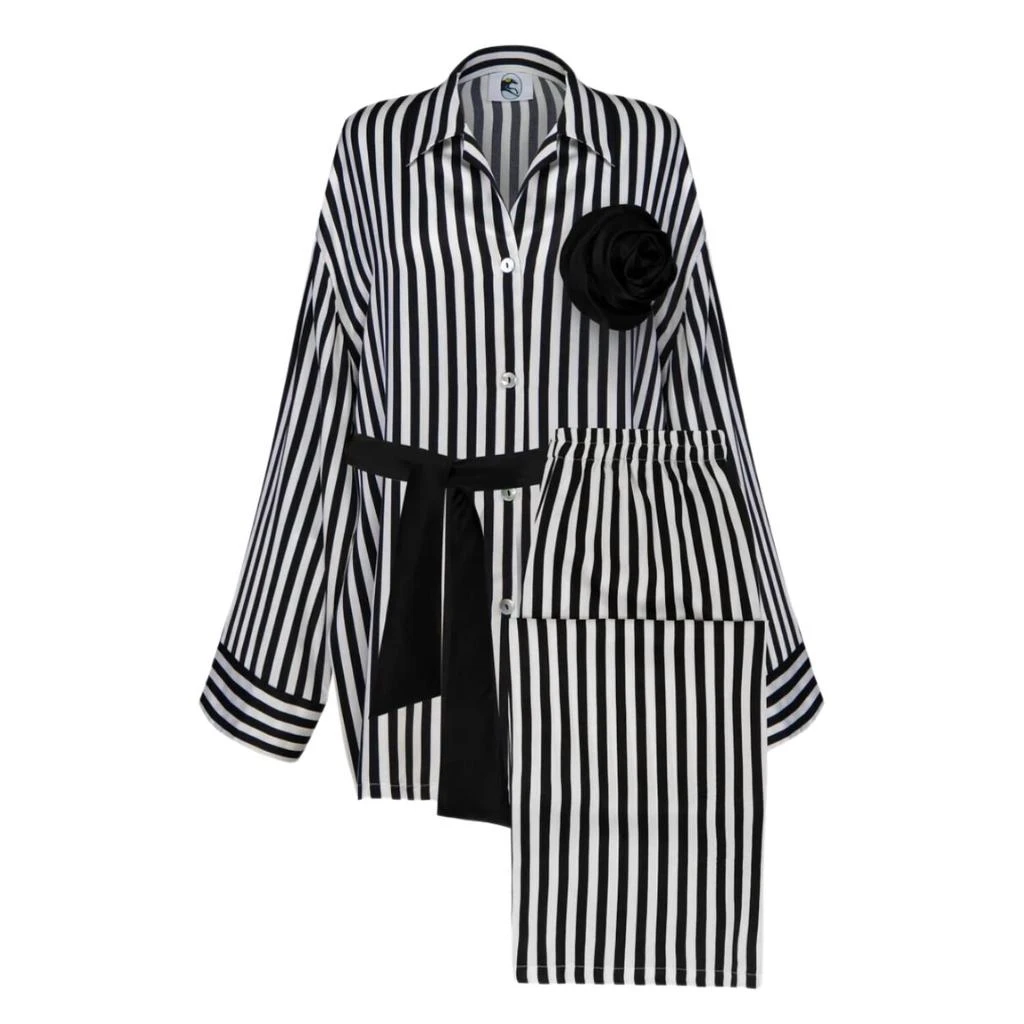 Sleeper Sleeper - The Rose Oversized Satin Pajama Set 4