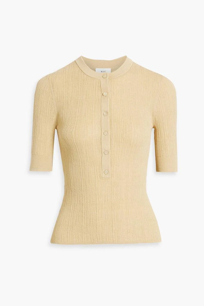 A.L.C. Fisher ribbed cotton-blend top 1