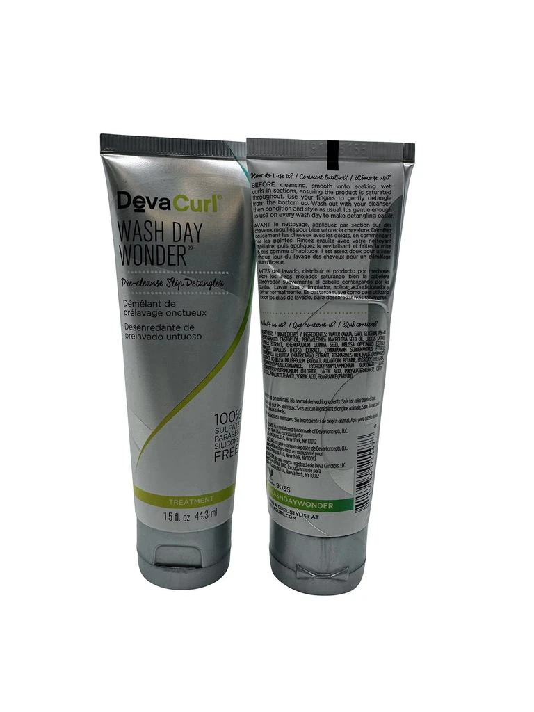 DevaCurl Wash Day Wonder Slip Detangler Curly & Wavy Hair 1.5 OZ Set of 2 2