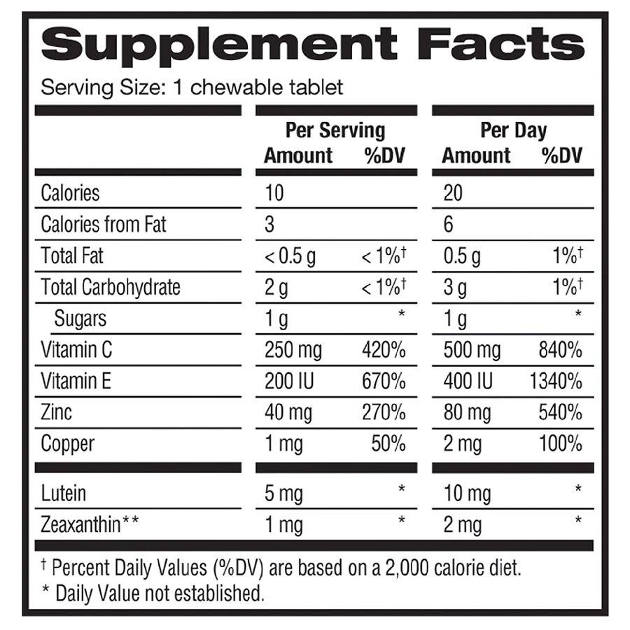 PreserVision AREDS 2 Chewables 3