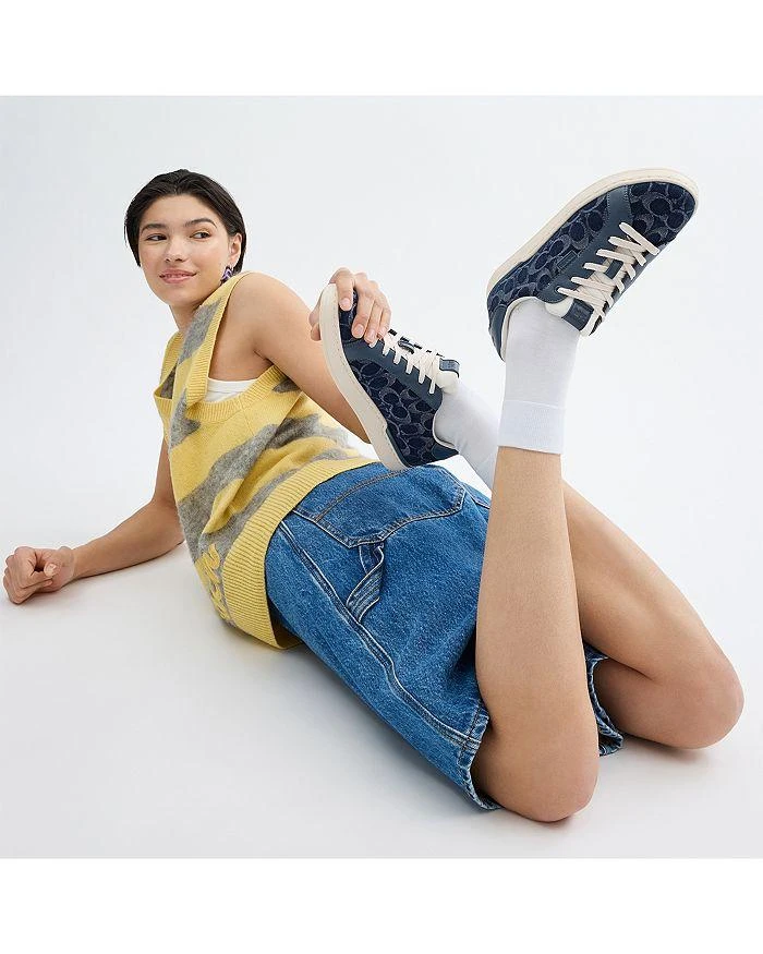 Coach Women's Lowline Signature C Denim Sneakers 2