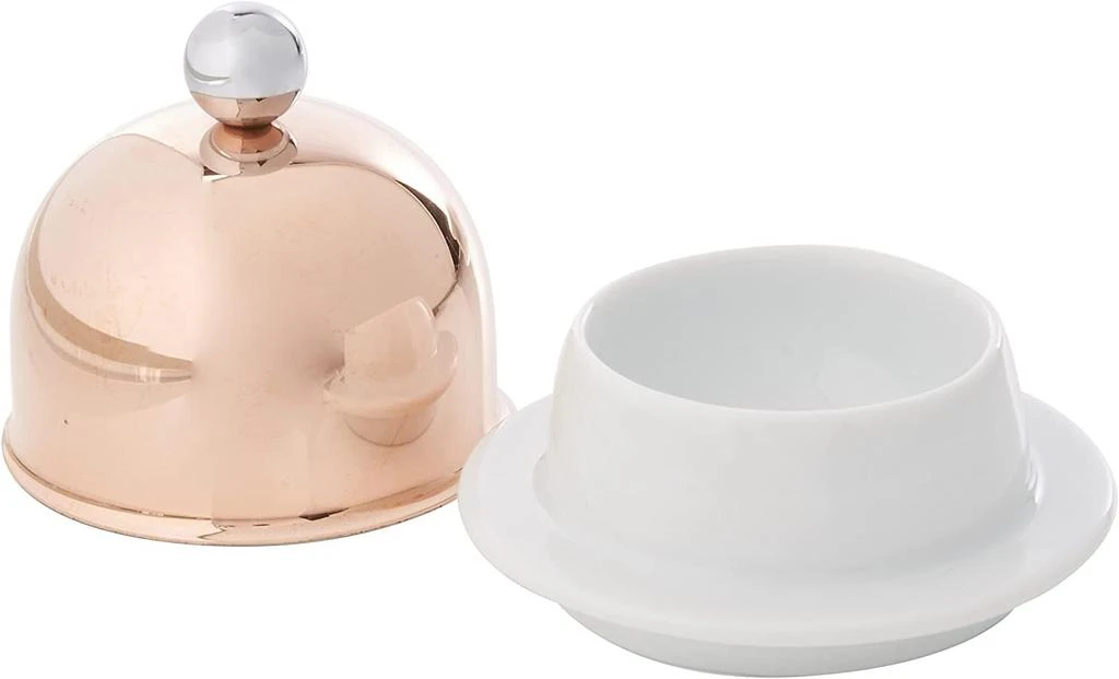 Mauviel M
Minis Porcelain Butter Dish with Copper Lid, 3.5 Inch 2