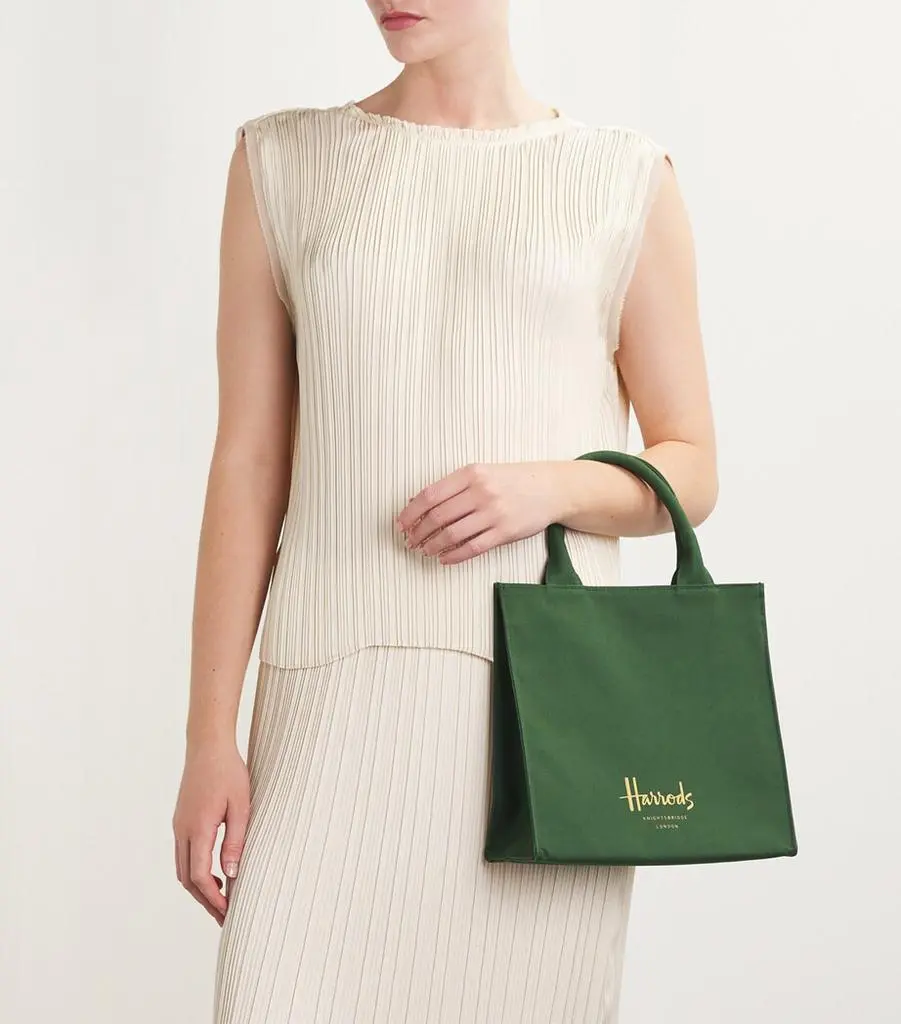 Harrods Harrods Small Cotton Logo Tote Bag - Tote Bags - BeyondStyle