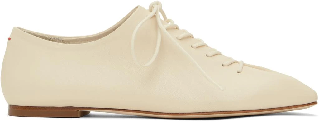 AEYDE Off-White Isla Nappa Leather Derbys 1
