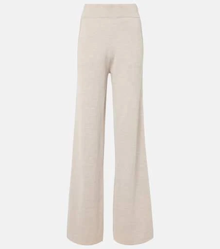 Max Mara Wilma knitted wool wide-leg pants 1