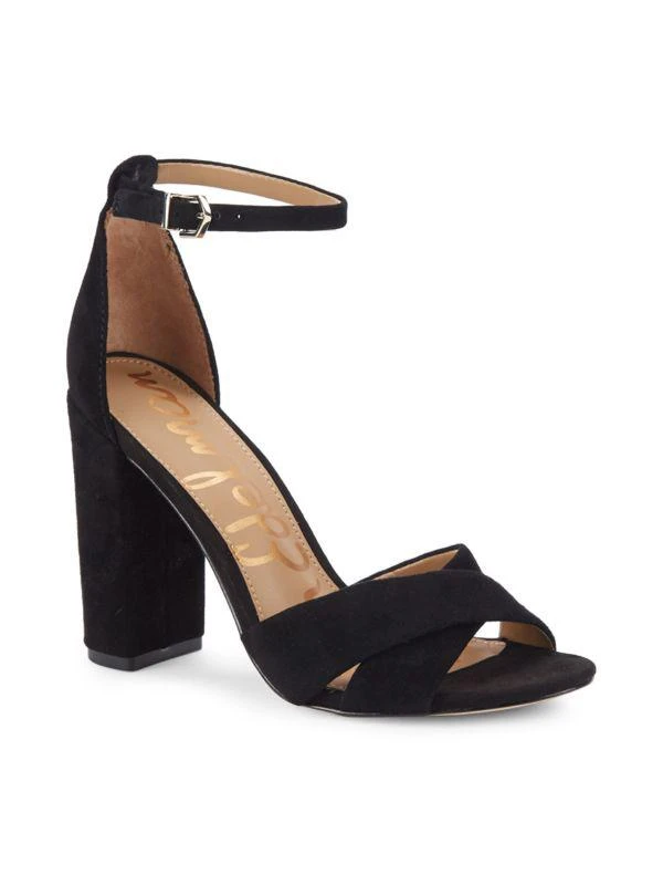 Sam Edelman Yancy Block Heel Suede Sandals 2