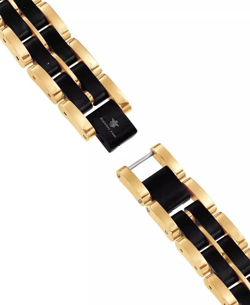 Blackjack Men's Watch Link Bracelet in Blue and Black Ion-Plated Stainless Steel 3