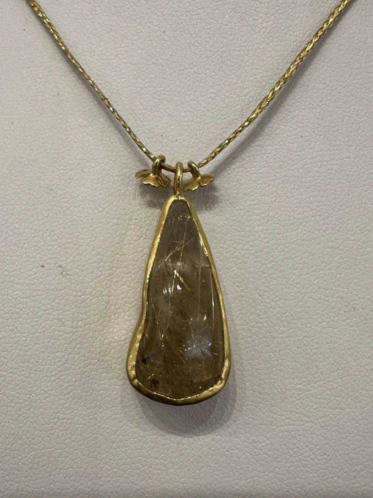 Pippa Small Jewellery Pippa Small Jewellery - 18k Colette Set Pendant With Tiny Flower Charms On Cord 2