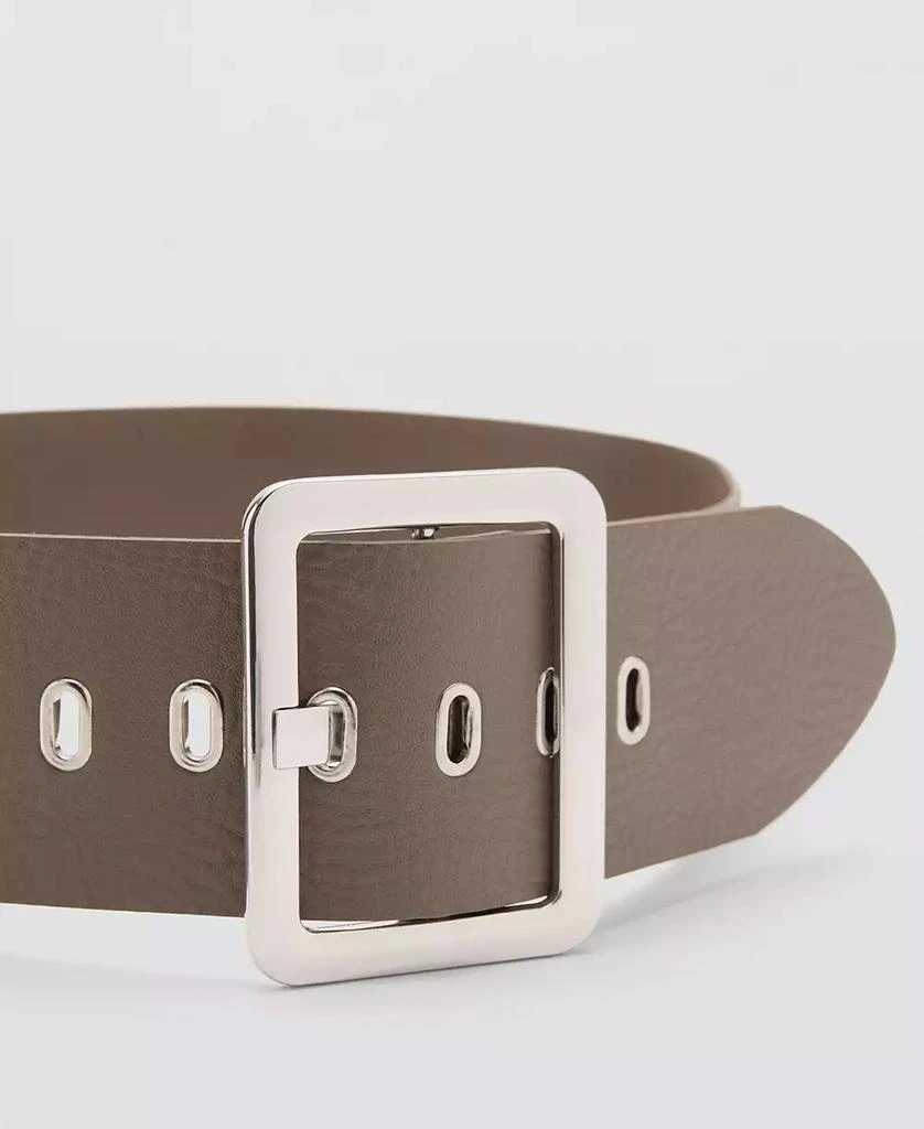 Mango Women's Wide Leather Belt 4