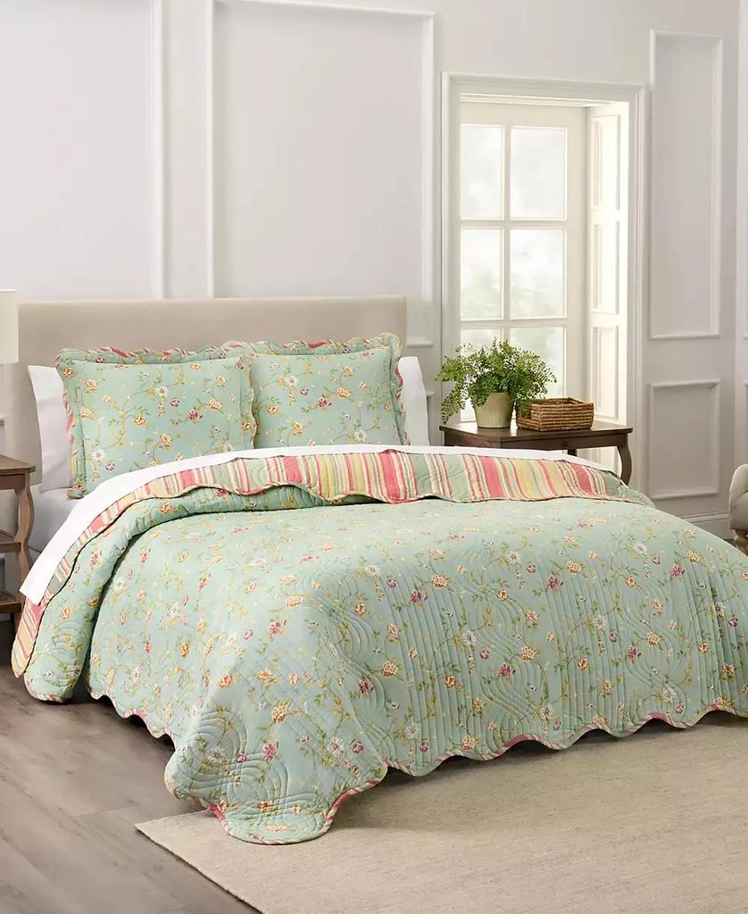 Waverly Garden Glitz Cotton 3-Pc. Quilt Set