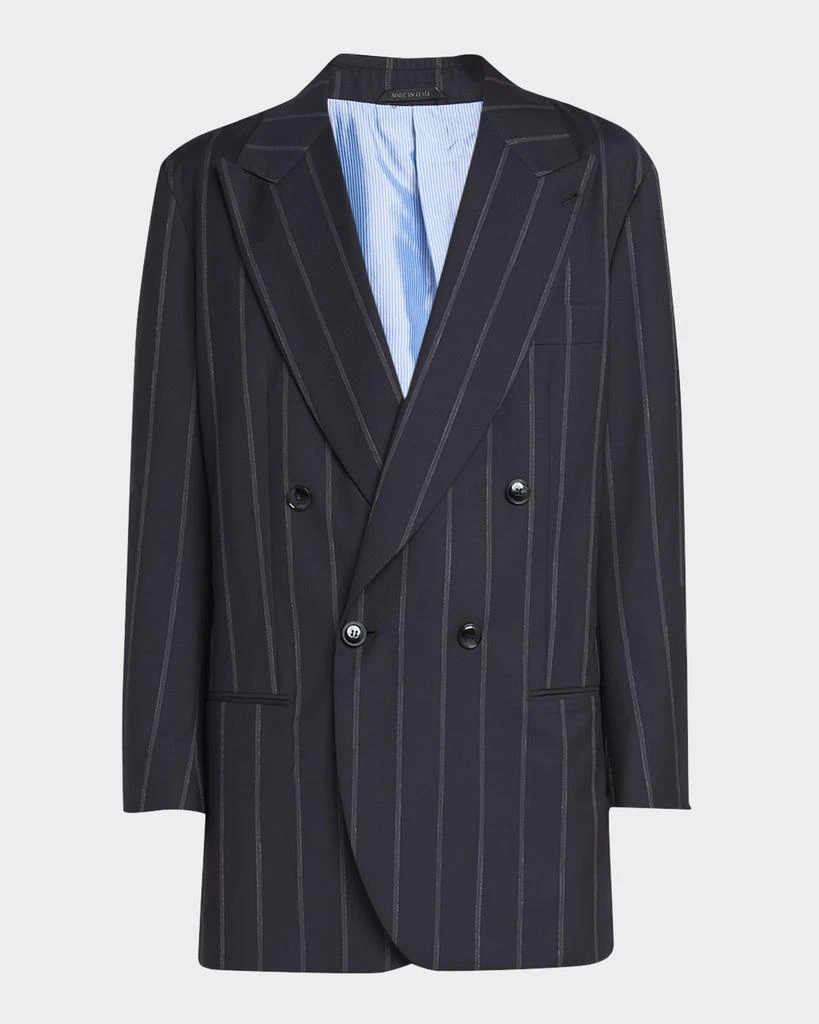 Giorgio Armani Men's Heritage Pinstripe Oversized Suit 1