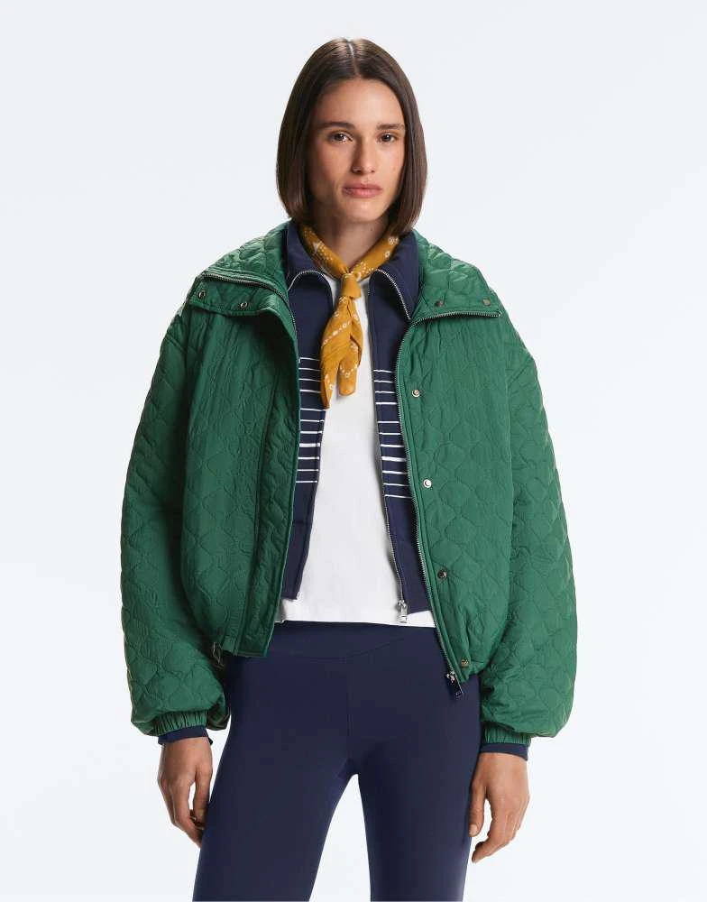 OYSHO OYSHO Short fellex® aerogel padded jacket in emerald green